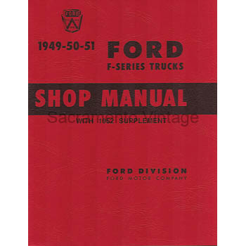 [09259-2] FORD PICKUP SHOP MANUAL 1949-52