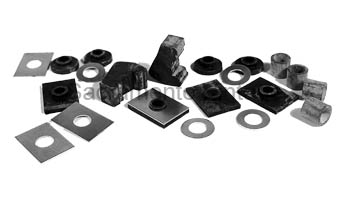 [08407] FRAME PAD and BUSHING KIT PU 1948-52
