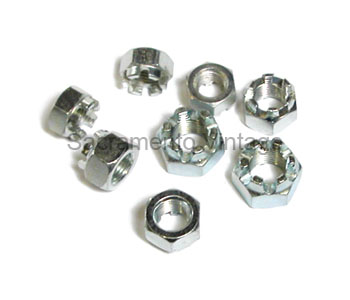 [03148] FRONT AXLE & STEERING NUT SET (8) 1909-27