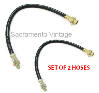 [07061-2] FRONT BRAKE HOSE SET OF (2) 1948-1952 FORD PICKUP