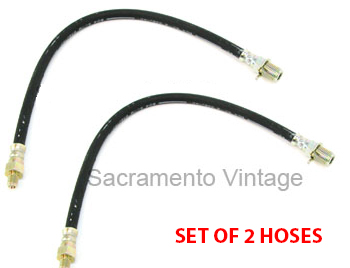 [07062-0] FRONT BRAKE HOSE SET OF (2) 1953-1956 FORD PICKUP