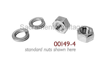 [00149-4] FRONT BRAKE SHAFT NUTS- HEX 1928-29