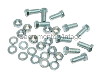 [08267] FRONT BUMPER BOLT KIT- HEX / ZINC 1953-56