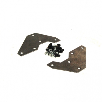 [08268-6] FRONT BUMPER BRACKETS 1948-52 F-1 PICKUP PLAIN STEEL