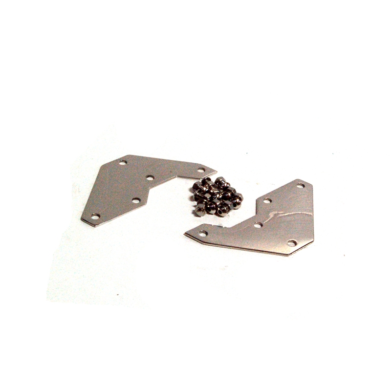 [08268-7] FRONT BUMPER BRACKETS 1948-52 F-1 PICKUP STAINLESS STEEL