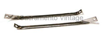 [08115-2] FRONT FENDER BRACES 2 polished stainless 1953-56