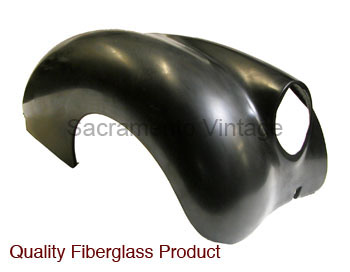 [10440] FRONT FENDER- right 1938 Standard FIBERGLASS
