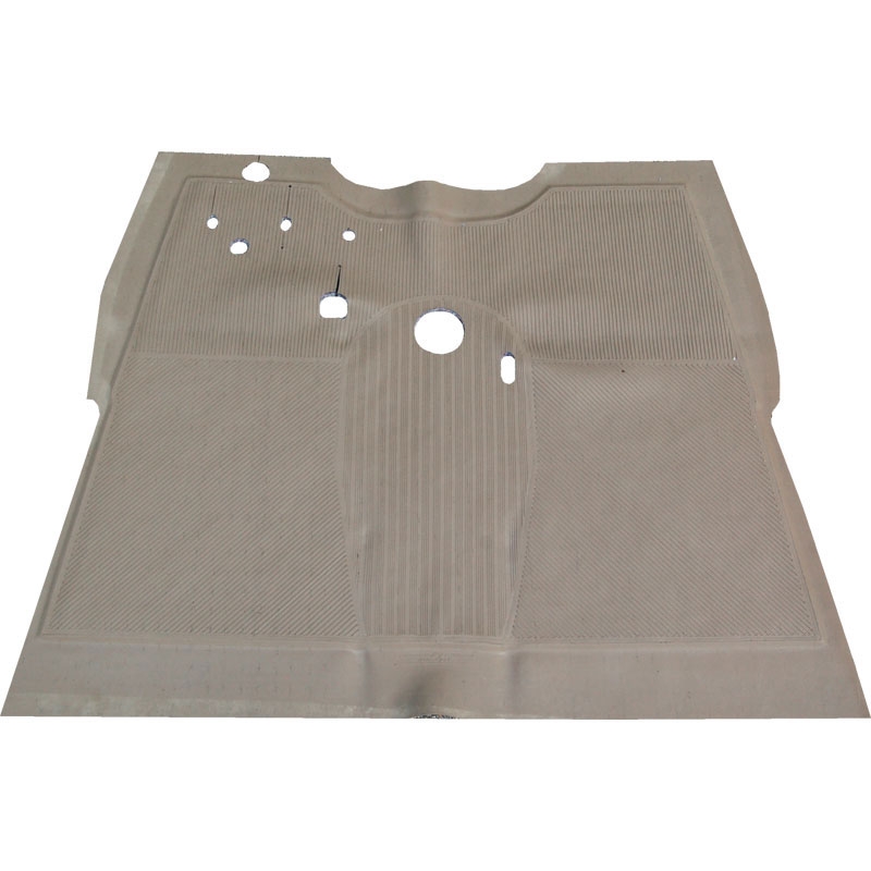 [06418-1] FRONT FLOORMAT 1935-1936 PASSENGER CAR BENTON GRAY W/JUTE BACKING