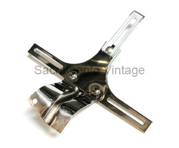 [06158-16] LICENSE PLATE BRACKET- FRONT- STAINLESS 1937-39 STD
