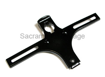 [06158-1] LICENSE PLATE BRACKET- FRONT BLACK 1932