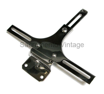 [06158-7] LICENSE PLATE BRACKET- FRONT STAINLESS 1933-36