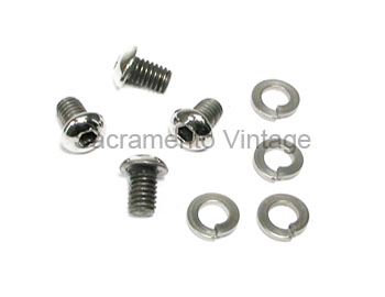 [08426-3] FRONT BED PANEL UPPER SCREWS- BUTTON HEAD polished 1950-72