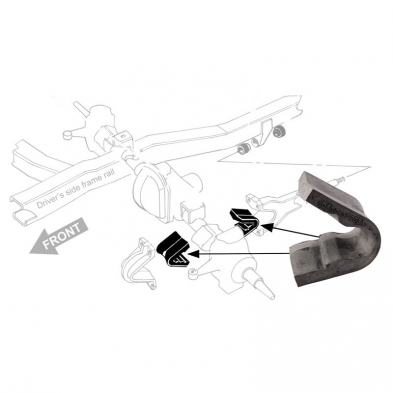 [207125] FRONT RADIUS ROD BUSHING 4WD 1966-79