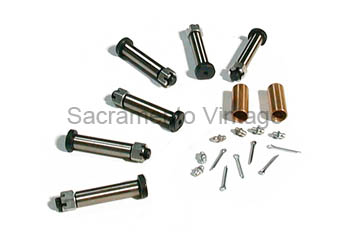 [07307-3] !! S-o-l-d   O-u-t  !! FRONT SHACKLE KIT- less bushings 1953-56