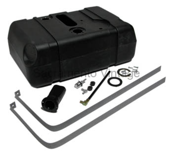 [07745-11] FUEL TANK BED MOUNT POLY 2in STUB W/HOSE