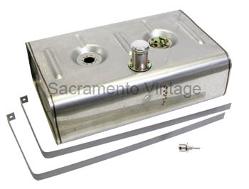 [07745-15] FUEL TANK BED MOUNT STEEL W/BOLT ON NECK and CAP 16 GALLON