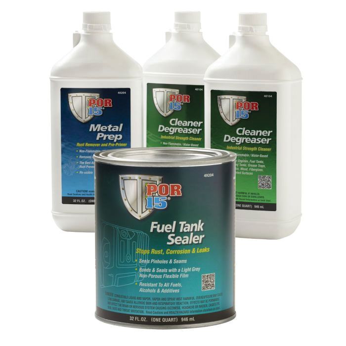 [10045] FUEL TANK REPAIR KIT- AUTOMOTIVE POR-15 TANK CLEAN, PREP AND SEALER