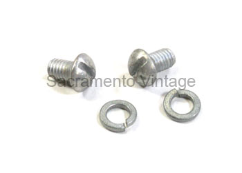 [00646-4] FUSE MOUNTING SCREWS SET OF 2 1928-31 FUSE BLOCK TO STARTER CASE