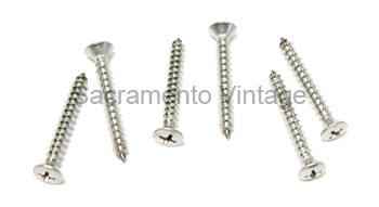 [08355] WINDSHIELD GARNISH MOLDING SCREWS- STAINLESS  1953-56