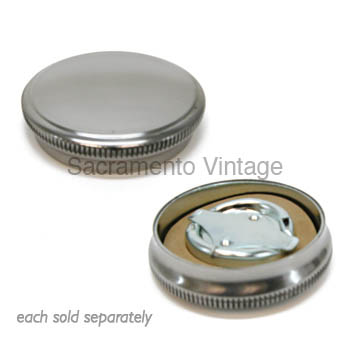 [00488-2] GAS CAP- 'EATON STYLE'- 1930 POLISHED STAINLESS FITS 1930-31