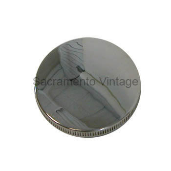 [05826-0] GAS CAP- POLISHED STAINLESS  N-O-T VENTED smooth 1932-48 CAR 1932-50 PU