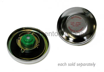 [07725] GAS CAP- VENTED POLISHED 1951-72 PU and 1949-53 PASSENGER CAR