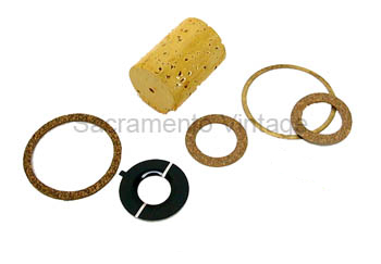 [00492-0] GAS GAUGE REBUILD KIT- 1928-31 WITH CORK- FLOAT / RUBBER/CORK GASKETS