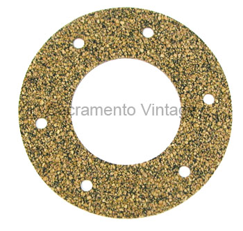 [05841] GASKET FOR STOCK GAS TANK SENDING UNIT / 6-BOLT / RUBBERIZED CORK 1936-72 
