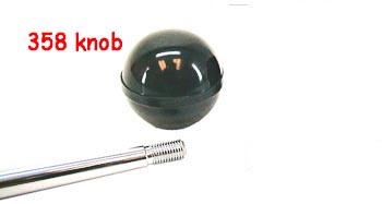 [00358] GEAR SHIFT KNOB- black 1928-36 W/ RAISED CENTER RIDGE