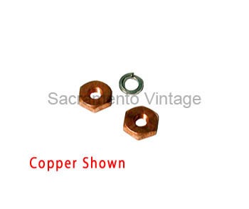 [00645-7] GENERATOR TERMINAL NUTS-BRASS 1928-30