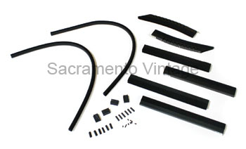 [06318-10] DOOR GLASS CHANNEL KIT- 3/WINDOW 1934