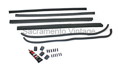 [06318-3] DOOR GLASS CHANNEL KIT- FRONT- FORDOR 1932