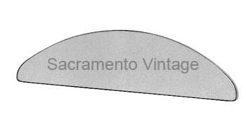 [08182-6-S] GLASS- INSTRUMENT CLUSTER smoke 1956