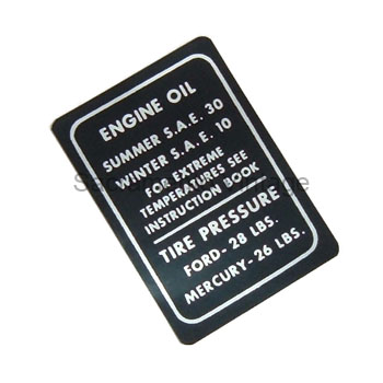 [05952-5] GLOVE BOX DECAL 1946-48