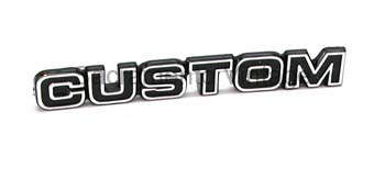 [208595-3] GLOVE BOX DOOR EMBLEM CUSTOM 1977-79