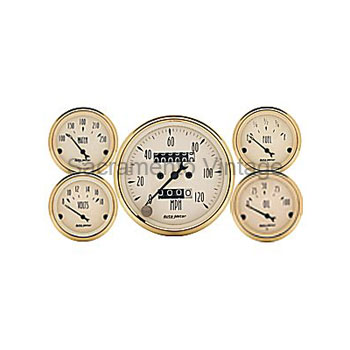 [AM1501] GOLDEN OLDIES GAUGE SET 3 1/8 MECH SPEEDO by AUTO METER