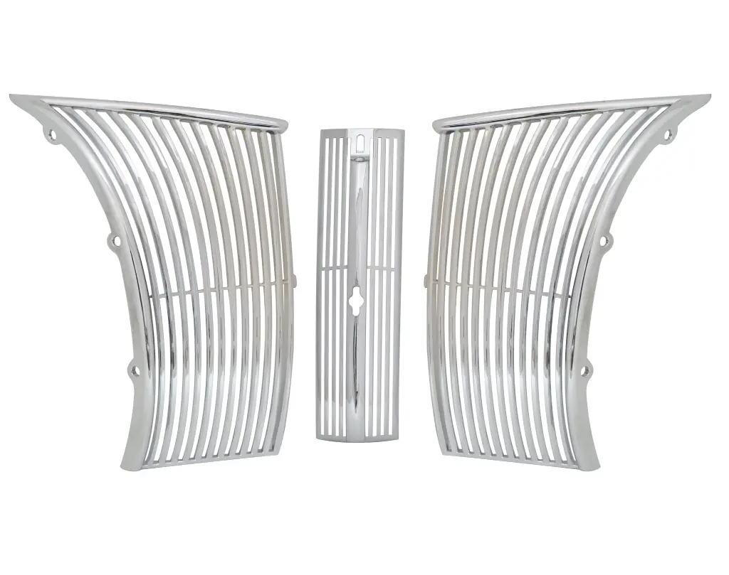 [05791-1] GRILLE - s-o-l-d o-u-t  1940 STANDARD & 1940-41 PICKUP CHROME CENTER / PLAIN SIDES