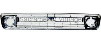 [07701] GRILLE ASSEMBLY BRIGHT ALUMINUM FINISH 1966 ALSO FITS 1964-65