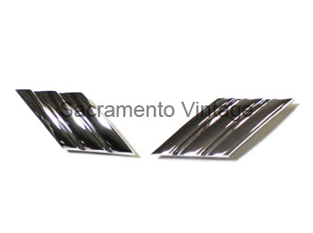 [07688] GRILLE HASH MARKS - CHROME 1954
