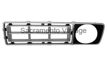 [207687-7] GRILLE INSERT L.H ARGENT import 1976-77