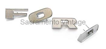 [207678] GRILLE LETTERS FORD CHROME 1973-77
