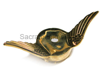 [03657-1] GULL HIGH WING RADIATOR CAP- BRASS DRILLED 5-3/4"  SPAN 1909-27