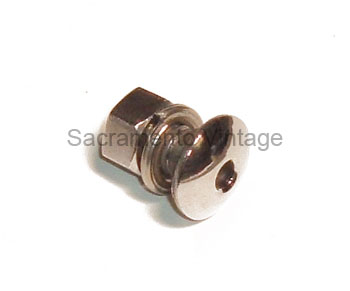 [06097-3] H/L STAND TO FENDR BOLT- stainless/w-hole 1933-37