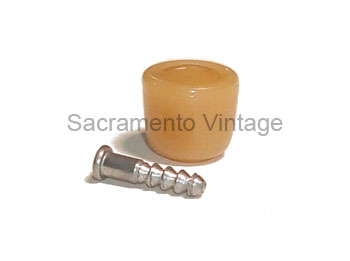 [06317-10] WINDOW HANDLE KNOB ONLY- YELLOW BROWN 1939