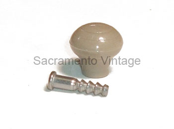 [06317-19] WINDOW HANDLE KNOB ONLY- GREY-TAN 1947-48