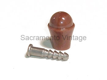 [06317-5] WINDOW HANDLE KNOB ONLY- BROWN/GREY 1936