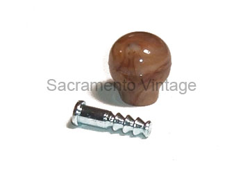 [06317] WINDOW HANDLE KNOB ONLY- BROWN/YELLOW 1932-34