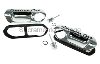 [08559] HANDLE TRIM PLATES- Custom Cab 1961-66