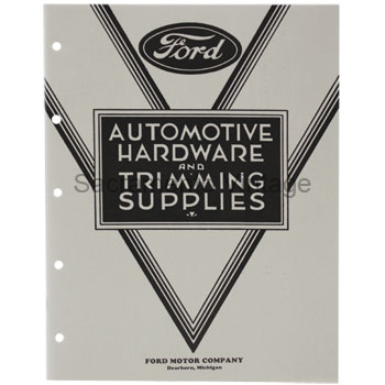 [09134] BOOK- HARDWARE AND TRIM SUPPLIES 1928-34