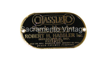 [03155] HASSLER SHOCK ABSORBER DATA PLATE